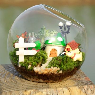 Micro Landscape Glass Vase Succulent Plant Terrarium Container Flower Pots Clear Glass Bauble Balls Garden Decoration