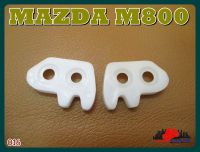 MAZDA M800 KEY FLANGE LOCKING (LH&amp;RH) SET PLASTIC "WHITE" (016) // แป้นรับกลอนประตู ซ้าย-ขวา สินค้าคุณภาพดี