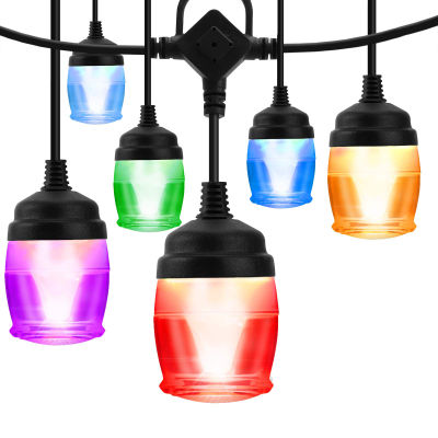 Bluetooth String Lights Bulb Garland RGB Fairy Light Outdoor G40 LED Globe Light Waterproof for Party Christma Garden Decoration