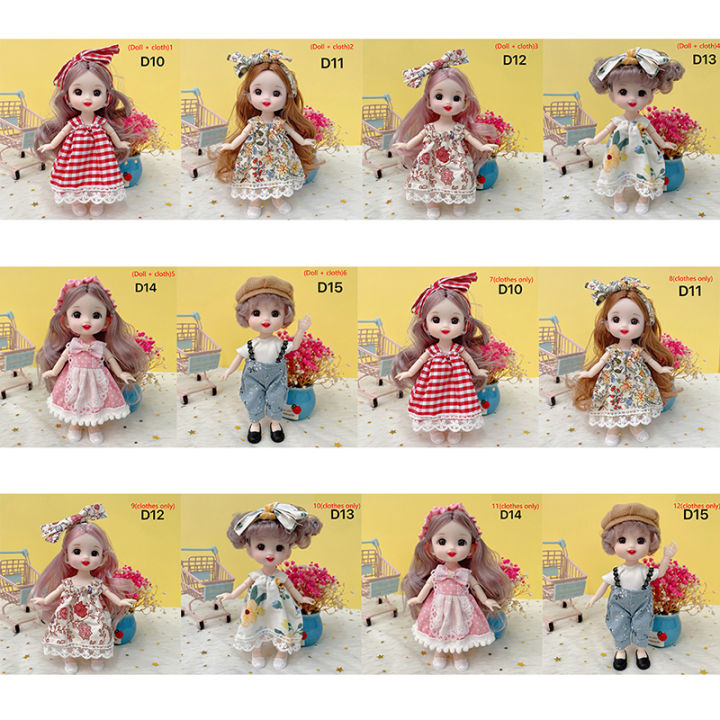 mazalan-ตุ๊กตาเด็กมินิสำหรับเด็กผู้หญิงขนาด17ซม-มาใหม่13ข้อต่อที่เคลื่อนไหวได้3d-ตาโตสำหรับ-diy-สำหรับสาวๆ