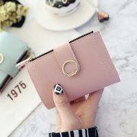 【CW】 Wallets Small Fashion Brand Leather Purse Ladies Card 2022 Clutch Female Money Clip Wallet
