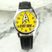 2ชิ้นดาว Trek เด็กชายและเด็กหญิงควอตซ์การ์ตูนนาฬิกาเด็กนักเรียนเข็มขัดควอทซ์สบายๆนาฬิกา