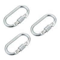 3X O Shape 25KN Alloy Steel Safety Buckle Professional Rock Climbing Carabiner Mountaineering Buckle Main Lock