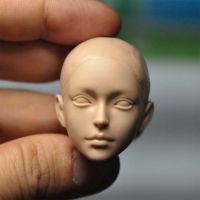 16 Scale Asian Beauty Unpainted Head Orange สำหรับ12Body DIY