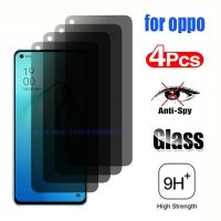 [ขายร้อน]NIQUXI 4ชิ้น Anti Spy กระจกป้องกันสำหรับ Oppo Reno 8 8 Pro 7 4กรัม7Z Pro 5กรัมความเป็นส่วนตัวป้องกันหน้าจอสำหรับ Oppo Reno 8 7 5 PRO 5 Lite 6 5กรัม