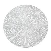 Round Placemats Restaurant Hollow PVC Decoration Meal Mat Anti-Hot Dining Table Line Mat Steak Plate Pad