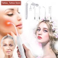 ZZOOI 4 In 1 High Frequency Electrotherapy Electrode Light Acne Wand Skin Care Spot Acne Remover Facial Spa Beauty Machine