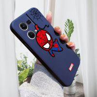 PMP เคสโทรศัพท์ Hp สำหรับ OPPO Reno8 Reno 8 4G ปลอก Hp Realme เคส C30น่ารัก Marvel Avengers การ์ตูน Spiderman Spider Man เคสโทรศัพท์ขอบสี่เหลี่ยมปลอกซิลิโคนคลุมเลนส์เต็มเคสกันกระแทก