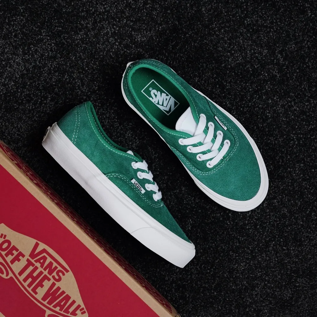 Vans Authentic Suede Green Annaheim Series Retro Vulcanized Canvas Shoes |  