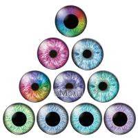 Animal Eye Ragdoll Toy Eyeball Mixed 10pcs 8mm10mm12mm18mm20mm25mm Round photo glass cabochon demo flat back Making findings