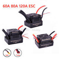 อัพเกรด Sensorless 60A 80A 120A S-80A S-120A Brushless ESC ควบคุมความเร็วไฟฟ้าที่มี5.5โวลต์ Bec สำหรับ18 110 RC รถ