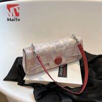 Maito little all the single shoulder bag new female fashion embroidery jacquard baguette sense commuter alar BaoChao --ndjb238803