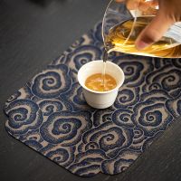 3 Color Water Proof Tea Table Mat Dishcloth Chinese Cloud Table Napkins Tea Ceremony Serving Napkins Tea Towel Accessories