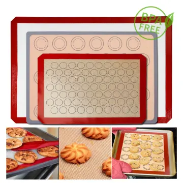 Non-Stick Silicone Baking Mat Macaron Pad Fondant Baking Oven Sheet Liner  Heat Resistant Cookie Bread