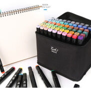 Set bút màu dạ 48 cây kèm túi, màu dạ thiết kế hội họa, vẽ tranh