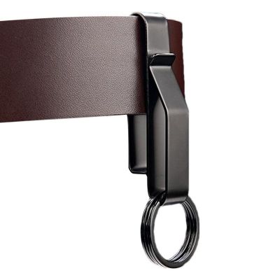 ♦ Key Belt Clip Belt Key Clip Key Holder With 2 Detachable Keyrings Stainless Steel Stealth Belt Key Ring Holder Duty Belt