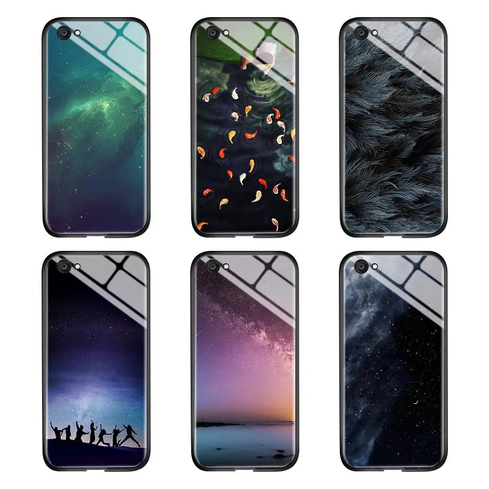 untuk vivo y55 vivo y75 vivo y79 vivo y71 vivo y51 vivo y21 case dengan kaca lunak gratis pelindung layar 360 derajat perlindungan cakupan menyeluruh hard pc 3 in 1 kesing pelindung cover