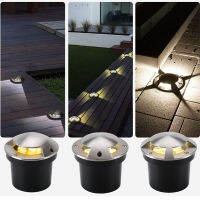 IP68 DC12V กลางแจ้ง3W 5W Garden Yard ขั้นตอนบันไดดาดฟ้าชั้น LED Inground โคมไฟ Underground Spotlight 220V