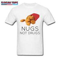 Nugs Not Tshirt Men Fast Food Tshirt Popcorn Chicken Eater T Shirt Hiphop 3Xl Tees College