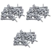 Aquarium Fish Oxygen Air Line Tubing Flow Control Valve 60 Pcs Gray