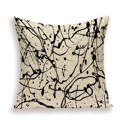 Abstract Retro Cover Pillow Gray Line Home Decoration Accessories Pillows Case  Decor for Home Decor Cushions Cover Kissenbezug