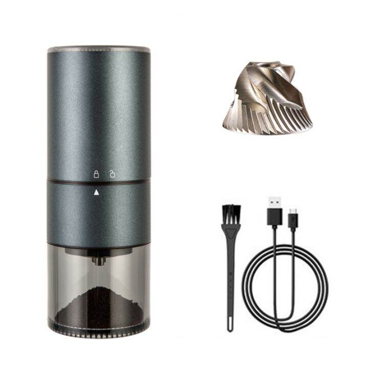 Portable Electric Coffee Grinder TYPEC USB Charge Stainless Steel