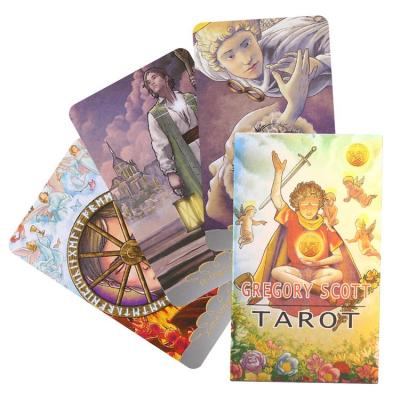 ไพ่ทาโรต์ ฉบับภาษาอังกฤษสไตล์ที่มีสีสันไพ่ทาโรต์สำหรับผู้หญิงสาวกระดานดาดฟ้าการ์ดเกมปาร์ตี้การ์ด Oracle ทำนายโชคชะตาลึกลับ