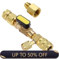 ▤✗▪ Valve Core Remover/Installer with Dual Size SAE 1/4 5/16 Port Air Conditioning Line Repair Tools for HVAC R410A r404a r407c