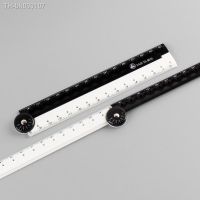 ◊❀㍿ Folding Ruler Black and White Simple Graphic Primary School Student School Supplies Birthday Gift Creative Drawing Stationery