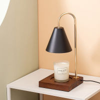 Electric Candle Warmer Wax Melting Light Wax Melt Lamp Lantern Aromatherapy Table Wooden Base Night Light Home Bedside Decor