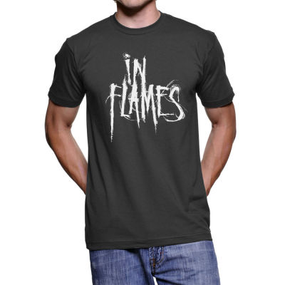 In Flames T-Shirt, Swedish Metal Band Short Sleeve Black Tee Printed Round Men T Shirt Print Tee Shirts 2019 Unisex Tee XS-4XL-5XL-6XL