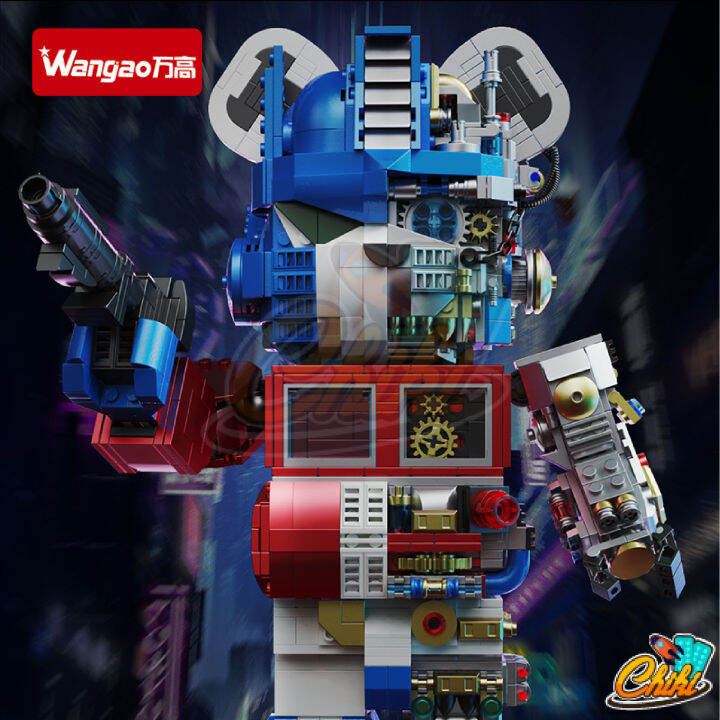 ตัวต่อ-wangao188003-optimus-prime-bear-robot-ออฟติมัส-แบบริค-โรบอร์ท-แบบริคครึ่งโรบอท-ขนาดเท่ากับ-400