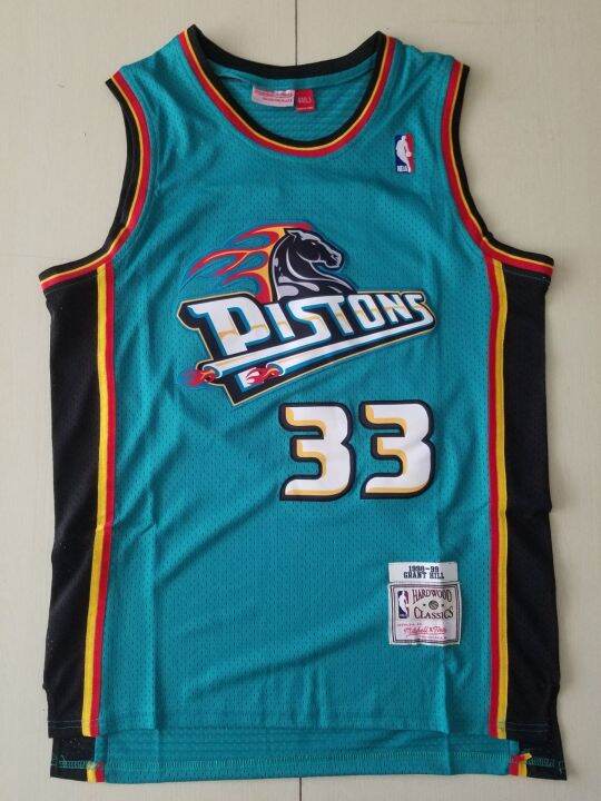 ready-stock-newest-hot-sale-mens-detroit-pistons-33-grant-hill-mitchell-ness-green-swingman-jersey