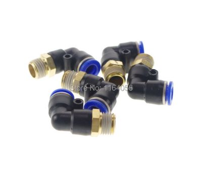 QDLJ-Lot10 Pneumatic Push In Tube Fitting Connector Elbow Union 10mm To Male 1/8" Bsp