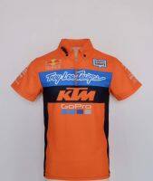 เสื้อยืดแข่งรถ KTM ใหม่เสื้อพัดลมในรถยนต์เสื้อโปโลแห้งเร็วระบายอากาศได้ดีมอเตอร์ไซค์แขนสั้นขี่รถจักรยานยนต์ฤดูร้อน