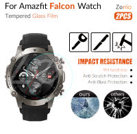 Zenia 2Pcs หน้าจอฟิล์มกันรอยสำหรับ Amazfit Falcon HD 9H 2.5D Tempered แก้วป้องกันการระเบิดป้องกันฟิล์มป้องกันรอยขีดข่วนอุปกรณ์เสริม