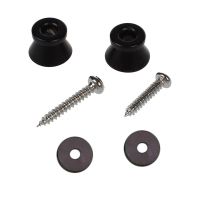 2 x Electric Acoustic Guitar Bass Strap Button Screw Lock Pins Pegs Pads