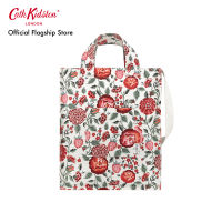 Organic Cotton Tall Tote Strawberry Garden  Cream/Pink กระเป๋า กระเป๋าสะพาย กระเป๋าสะพายข้าง กระเป๋าแคทคิดสตัน