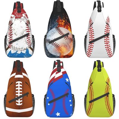【YF】 Saco de peito do saco estilingue basebol esporte sacos crossbody para mulheres dos homens