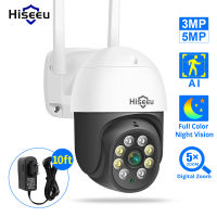 2022 Hiseeu PTZ WIFI IP Dome 3MP Camera 2MP 1080P Outdoor Waterproof Security Speed Camera SD Card Wireless IP Camera App View