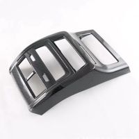 Car Carbon Fiber Rear Air Condition Vent Outlet Frame Anti-Kick Panel Cover Trim For-BMW X5 G05 2022