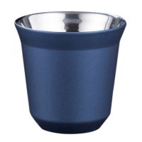 80Ml Double Wall Stainless Steel Espresso Cup Insulation for Nespresso Pixie Coffee Cup Capsule Shape Coffee Mugs