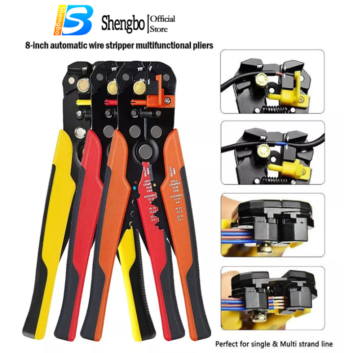 Professional Automatic Wire Striper Cutter Stripper Crimper Pliers ...