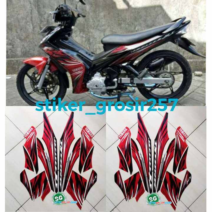 STIKER STRIPING LES LIS BODI MOTOR YAMAHA JUPITER MX LAMA 2009 2010