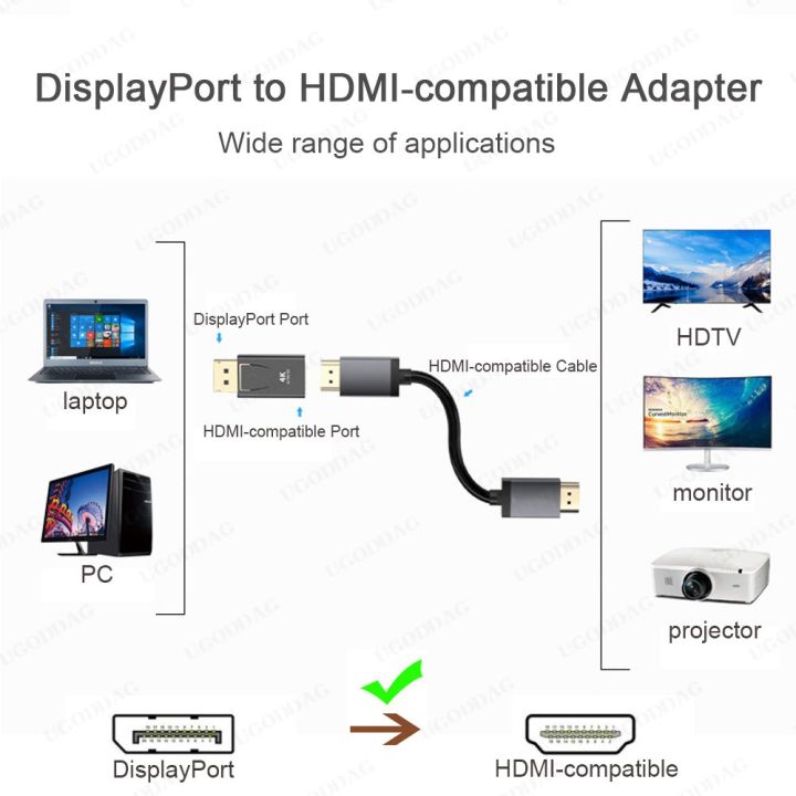 displayport-to-hdmi-compatible-adapter-dp-male-to-female-hdmi-compatible-video-audio-cable-hd-4k-1080p-for-pc-tv-laptop