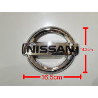 *โปรโมชั่นสุดคุ้ม* ป้ายโลโก้ nissan 16.5 X 14.3 cm สำหรับหน้ากระจัง nissan navara NP300**ครบเครื่องเรืองประดับ*