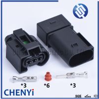 3 Pin male female crankshaft sensor plug Injector Connector high pressure oil pressure Plug 22140492050 09441391 50290970