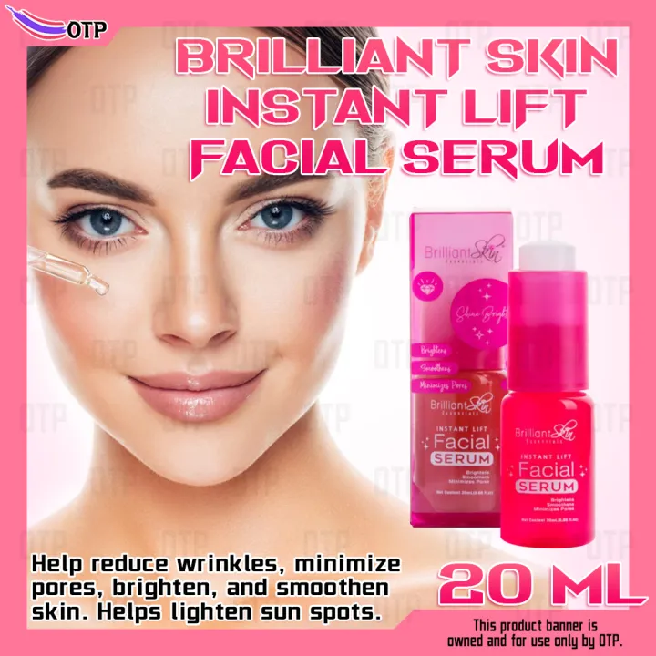 Brilliant Skin Instant Lift Facial Serum 20ml Minimizes Pores Brightens