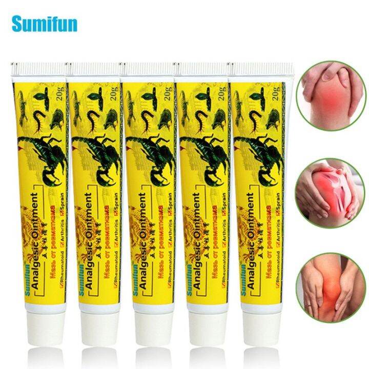 5pcs Scorpion Ointment Chinese Herbal Pain Relief Cream Suitable for