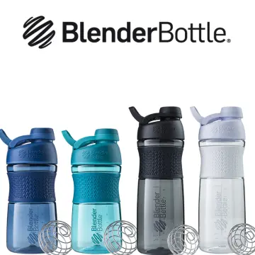 BlenderBottle SportMixer Twist Cap Tritan Grip Shaker Bottle, 20-Ounce, Black